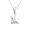 Thumbnail Image 3 of 18ct White Gold 0.50ct Diamond Solitaire Adjustable Pendant