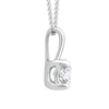 Thumbnail Image 2 of Platinum 0.75ct Diamond Solitaire Adjustable Pendant