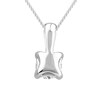 Thumbnail Image 3 of Platinum 0.75ct Diamond Solitaire Adjustable Pendant