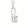 Thumbnail Image 2 of Platinum 1ct Diamond Solitaire Adjustable Pendant