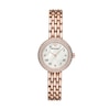 Thumbnail Image 1 of Emporio Armani Crystal Ladies MOP Dial Rose Gold Tone Bracelet Watch