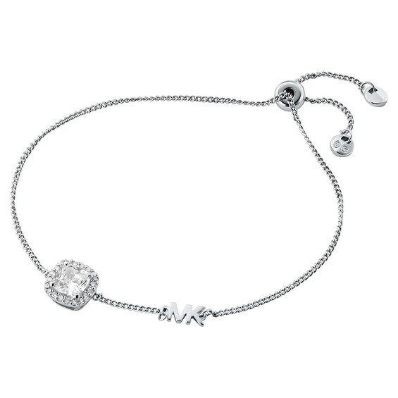 Michael Kors Brilliance Sterling Silver 7 Cushion Cut Slider