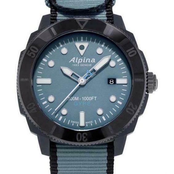 Alpina Seastrong Diver Gyre Men’s Blue Nato Strap Watch