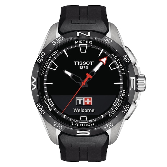 Tissot T-Touch Connect Solar Black Rubber Strap Watch