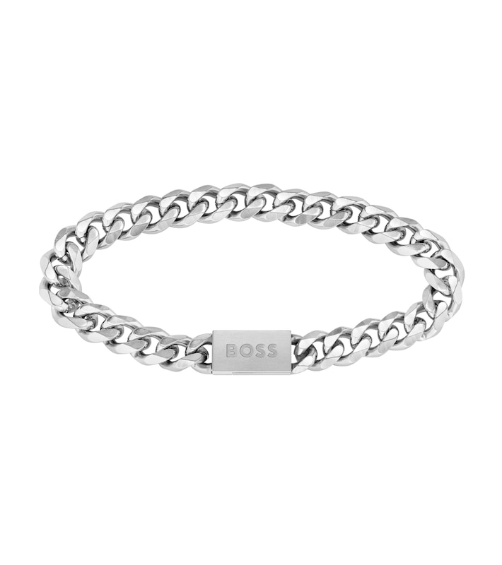 BOSS Chain For Him Men's Stainless Steel 7 Inch Link Bracelet
