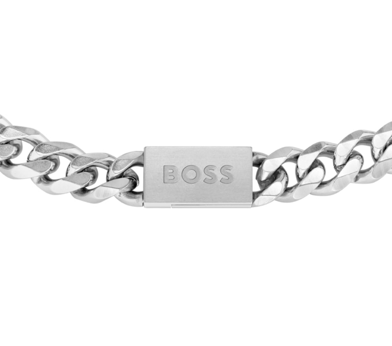 BOSS Chain For Him Men's Stainless Steel 7 Inch Link Bracelet