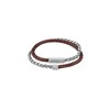 Thumbnail Image 0 of BOSS Blended Men's Stainless Steel & Brown Leather Bracelet