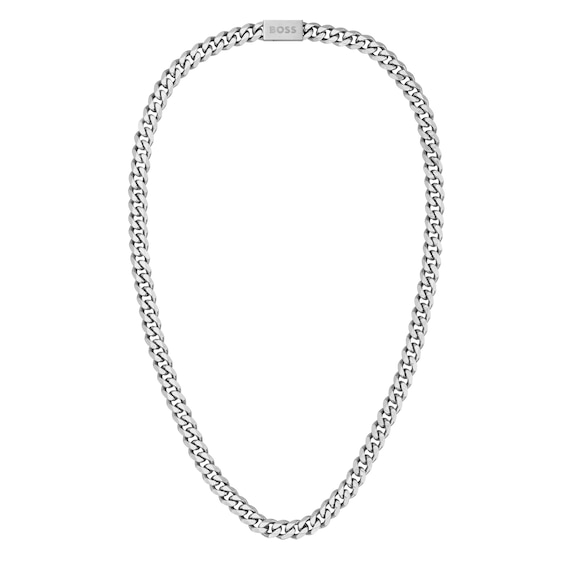 BOSS Chain For Him Men's Stainless Steel Link Necklace Ernest Jones