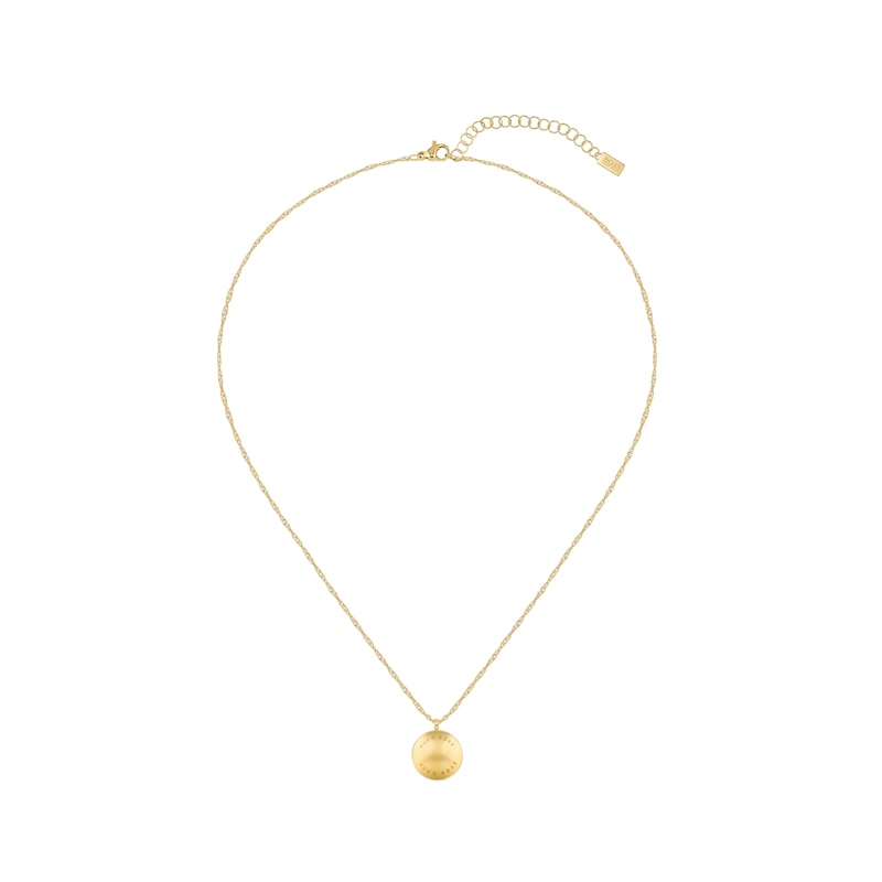 Main Image 1 of BOSS Medallion Yellow Gold Tone Pendant