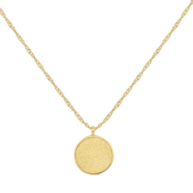 Main Image 4 of BOSS Medallion Yellow Gold Tone Pendant