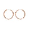 Thumbnail Image 1 of BOSS Signature Rose Gold Tone Hoop Earrings