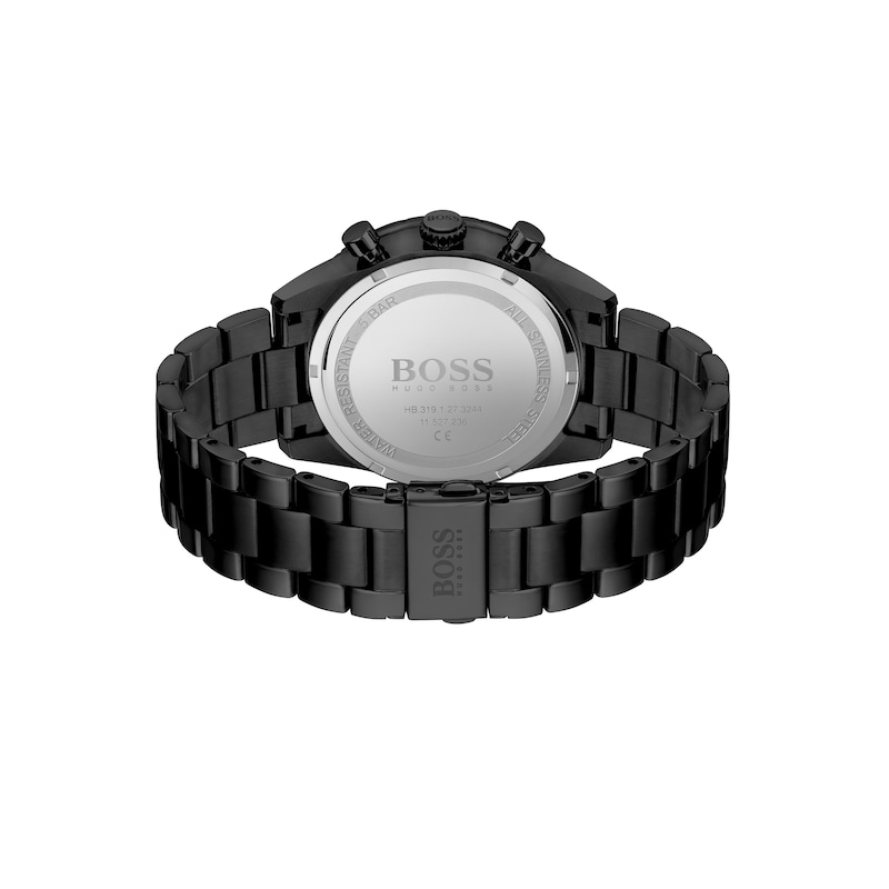 BOSS Pilot Men's Black IP Bracelet Watch
