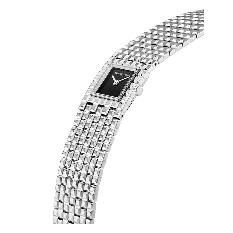 Main Image 2 of Frederique Constant Highlife Manchette Black Dial Silver Tone Bracelet Cuff Watch