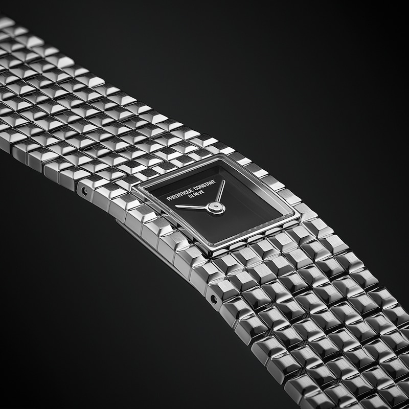 Main Image 4 of Frederique Constant Highlife Manchette Black Dial Silver Tone Bracelet Cuff Watch