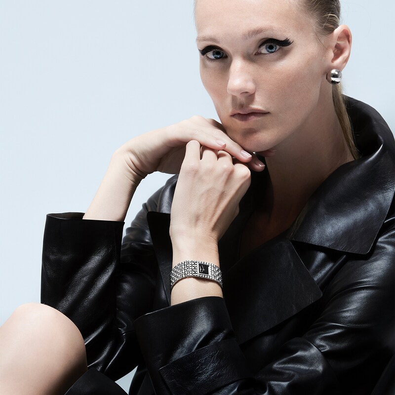 Main Image 6 of Frederique Constant Highlife Manchette Black Dial Silver Tone Bracelet Cuff Watch