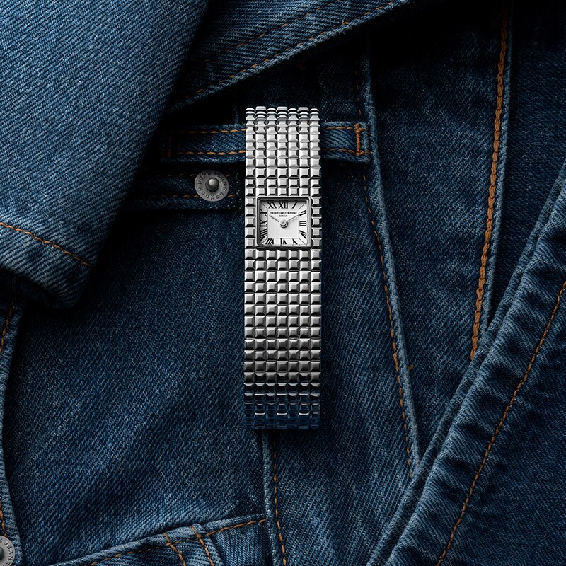 Main Image 4 of Frederique Constant Classics Manchette Cuff Stainless Steel Bracelet Watch