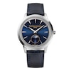 Thumbnail Image 1 of Frederique Constant Moneta Moonphase Blue Dial Blue Leather Strap Watch