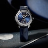 Thumbnail Image 5 of Frederique Constant Moneta Moonphase Blue Dial Blue Leather Strap Watch