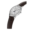 Thumbnail Image 2 of Frederique Constant Moneta Moonphase Silver Dial Brown Leather Strap Watch