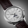 Thumbnail Image 4 of Frederique Constant Moneta Moonphase Silver Dial Brown Leather Strap Watch