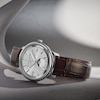 Thumbnail Image 5 of Frederique Constant Moneta Moonphase Silver Dial Brown Leather Strap Watch