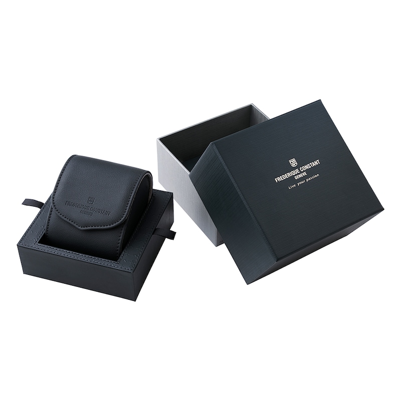 Main Image 5 of Frederique Constant Carree Small Seconds Silver Dial Gold Tone Bracelet Watch