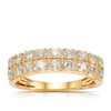 Thumbnail Image 2 of 18ct Yellow Gold 1ct Diamond Two Row Eternity Ring