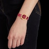 Thumbnail Image 3 of Versace Pin Red Leather Strap Watch