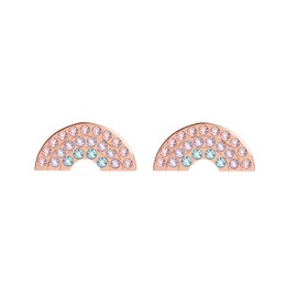 Olivia Burton Rainbow Rose Gold-Tone Stud Earrings