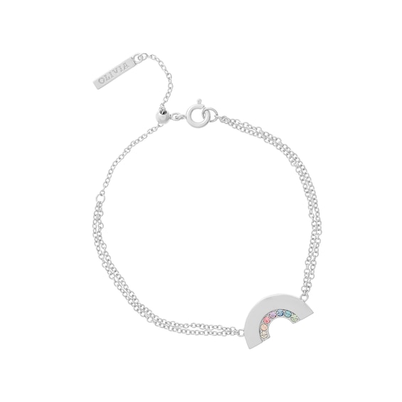 Olivia Burton Rainbow Silver Tone Bracelet