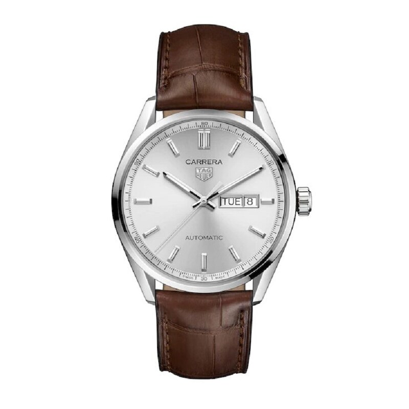 TAG Heuer Carrera Men's Brown Leather Strap Watch