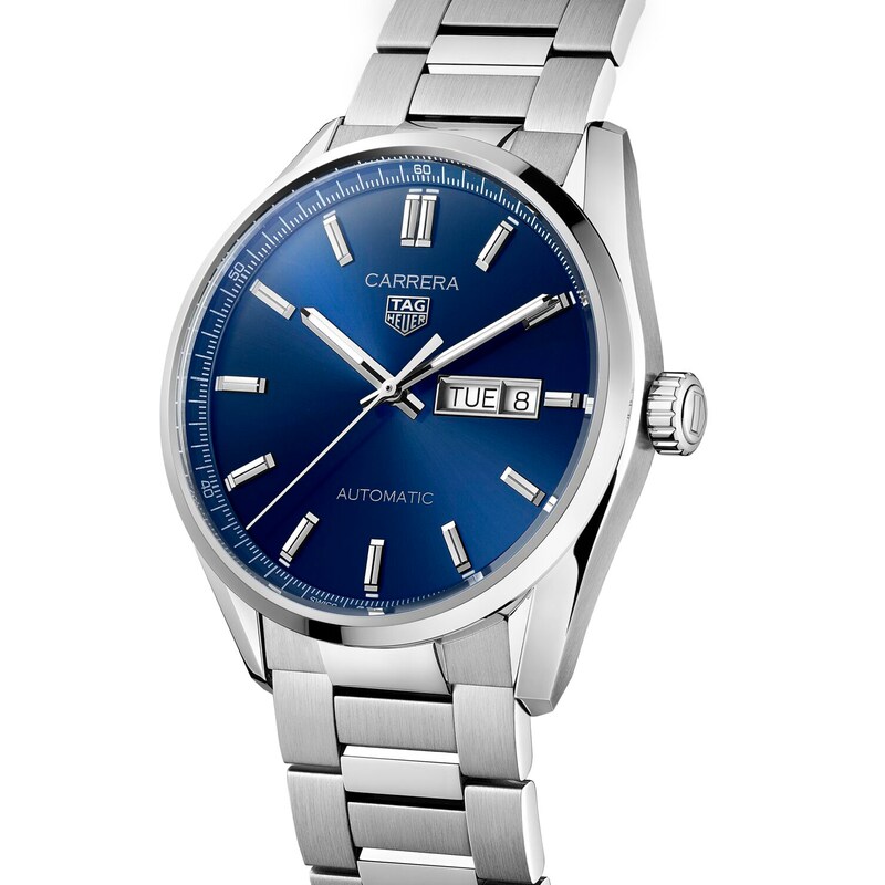 TAG Heuer Carrera Men's Blue Dial & Stainless Steel Bracelet Watch