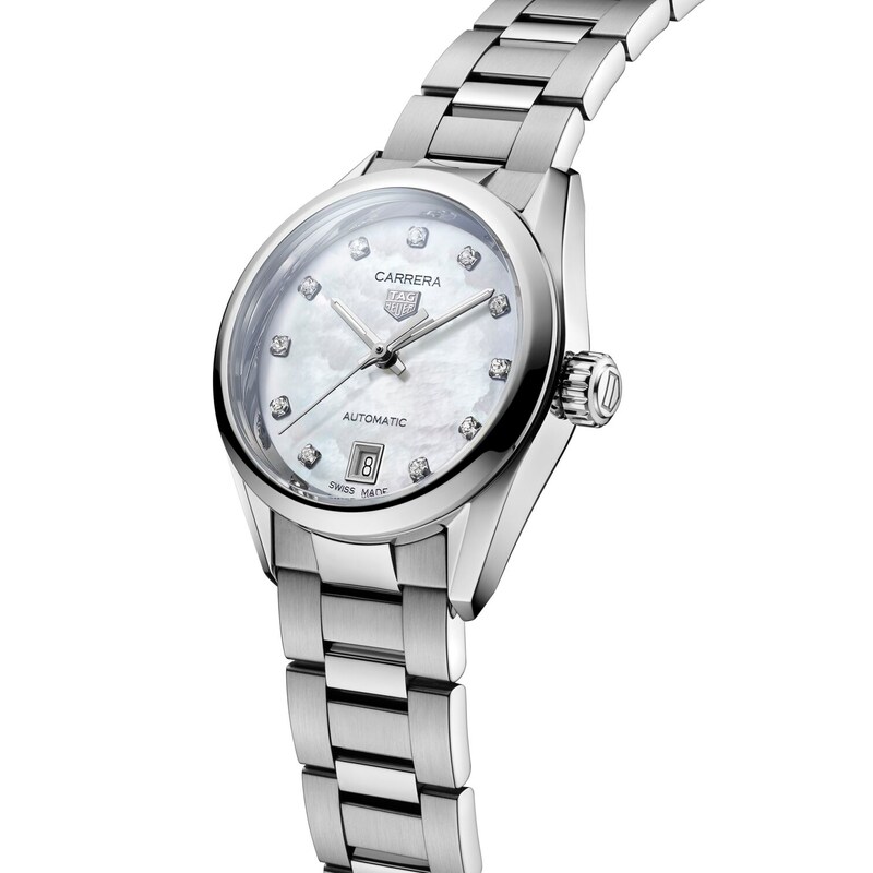 TAG Heuer Carrera Diamond Stainless Steel Bracelet Watch