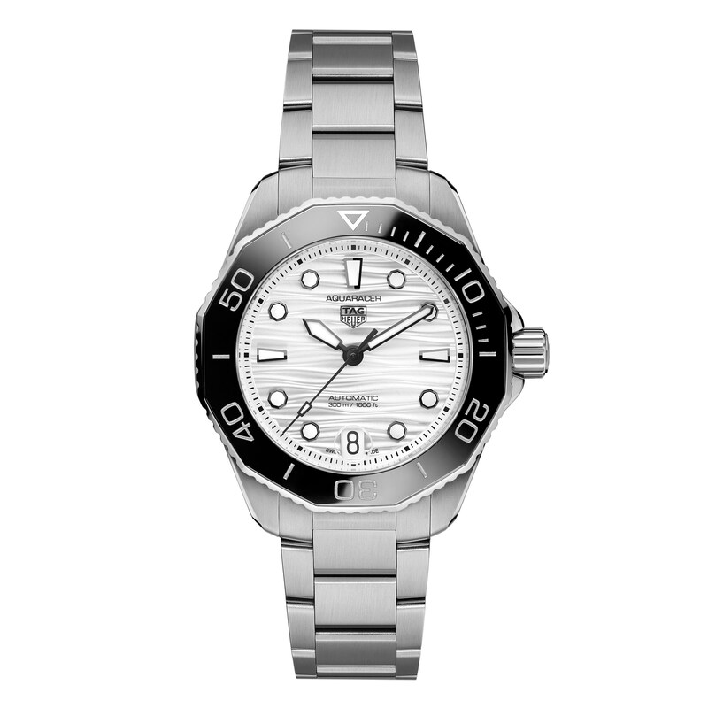 TAG Heuer Aquaracer Professional 300 Silver-Lacquered Dial & Stainless Steel Watch