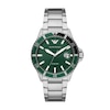 Thumbnail Image 1 of Emporio Armani Men's Green Half Colour Bezel Stainless Steel Bracelet Watch