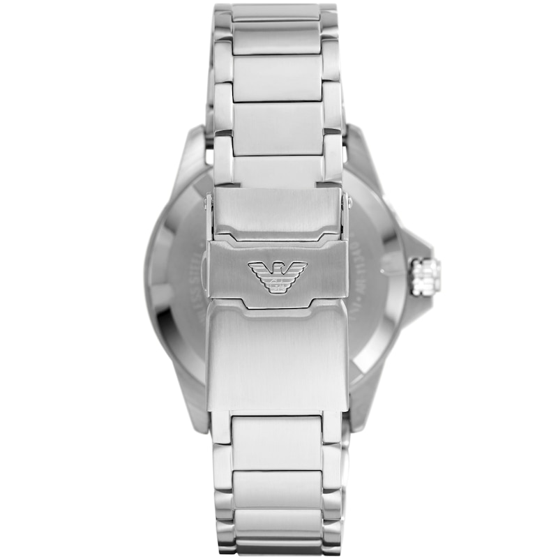 Main Image 2 of Emporio Armani Men's Green Half Colour Bezel Stainless Steel Bracelet Watch