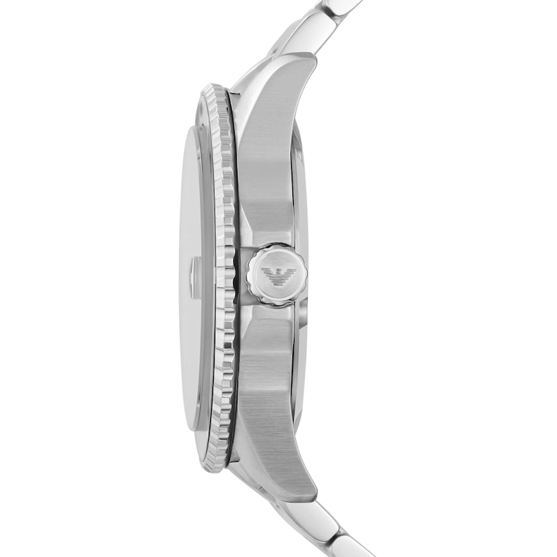 Main Image 3 of Emporio Armani Men's Green Half Colour Bezel Stainless Steel Bracelet Watch