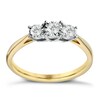 Thumbnail Image 1 of 9ct Yellow Gold 0.20ct Total Diamond Illusion Set Ring