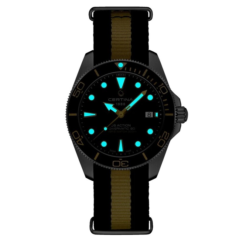 Main Image 3 of Certina DS Action Diver 40.5mm Powermatic 80 Two Colour Synthetic Strap Watch