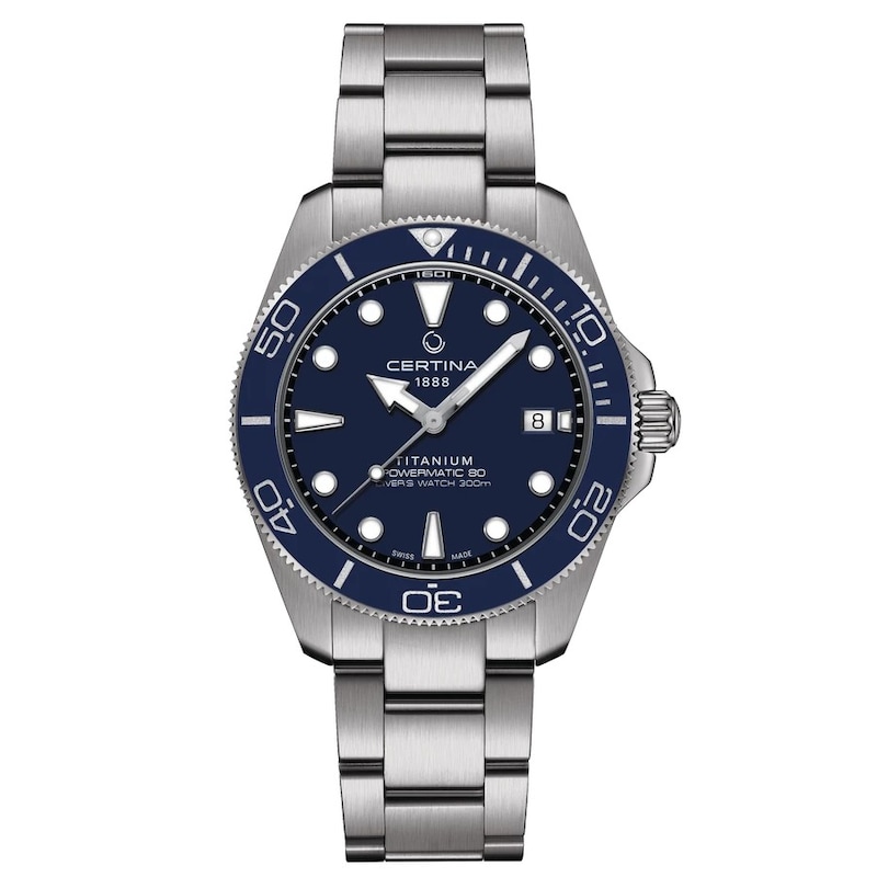 Main Image 1 of Certina DS Action Diver 40.5mm Powermatic 80 Blue Dial & Titanium Watch