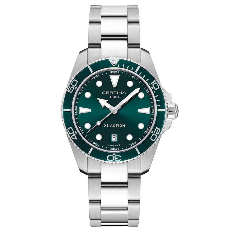 Main Image 1 of Certina DS Action 40mm Green Dial & Stainless Steel Watch
