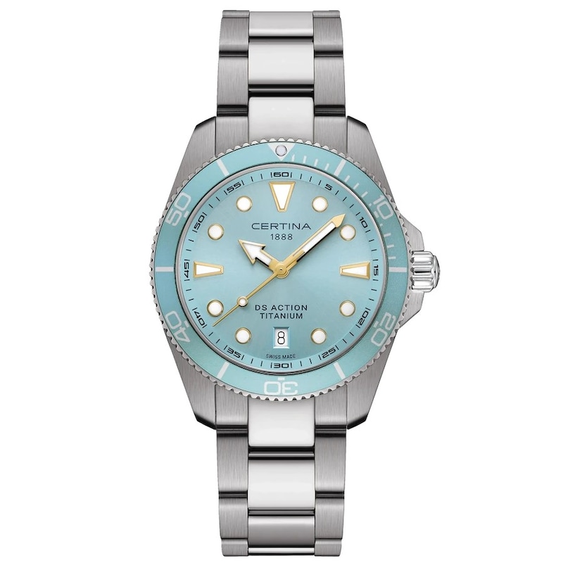 Main Image 1 of Certina DS Action 40mm Light Blue Dial & Titanium Watch