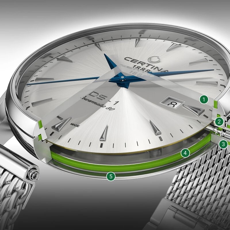 Main Image 3 of Certina DS Action 40mm Light Blue Dial & Titanium Watch