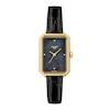 Thumbnail Image 1 of Tissot SRV Women's Diamond Black Mother Of Pearl Dial & Leather Strap Watch