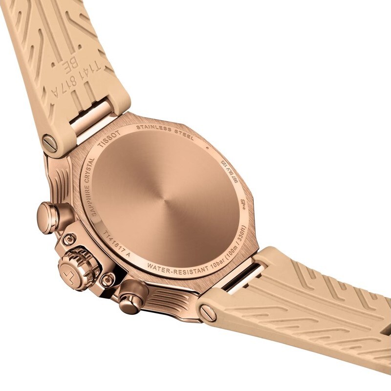 Main Image 3 of Tissot T-Race Chronograph Nude Silicone Strap Watch