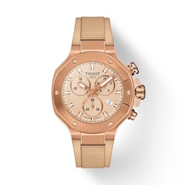 Tissot T-Race Men's Chronograph Nude Silicone Strap Watch
