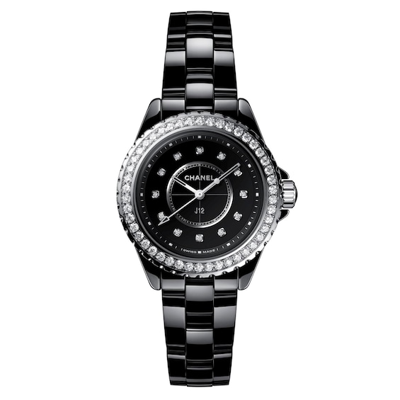 CHANEL J12 33mm Ladies’ Black Ceramic Bracelet Watch