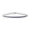 Thumbnail Image 1 of Le Vian 14ct White Gold Blue Sapphire Denim Ombré Tennis Bracelet