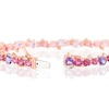 Thumbnail Image 3 of Le Vian 14ct Rose Gold Raspberry Rhodolite & Amethyst 0.80ct Diamond Tennis Bracelet