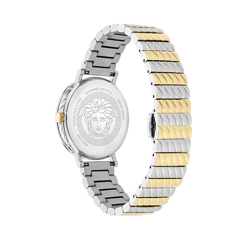 Main Image 3 of Versace Delphinus Women’s Green Dial & Two Tone Bracelet Watch
